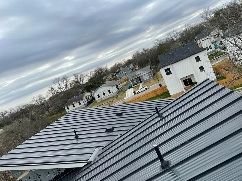 Standing seam metal roof panels with vents for Skylight Repair in Allegany